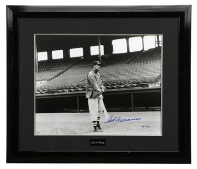 Ted Williams Limited Edition Signed and Framed Photo